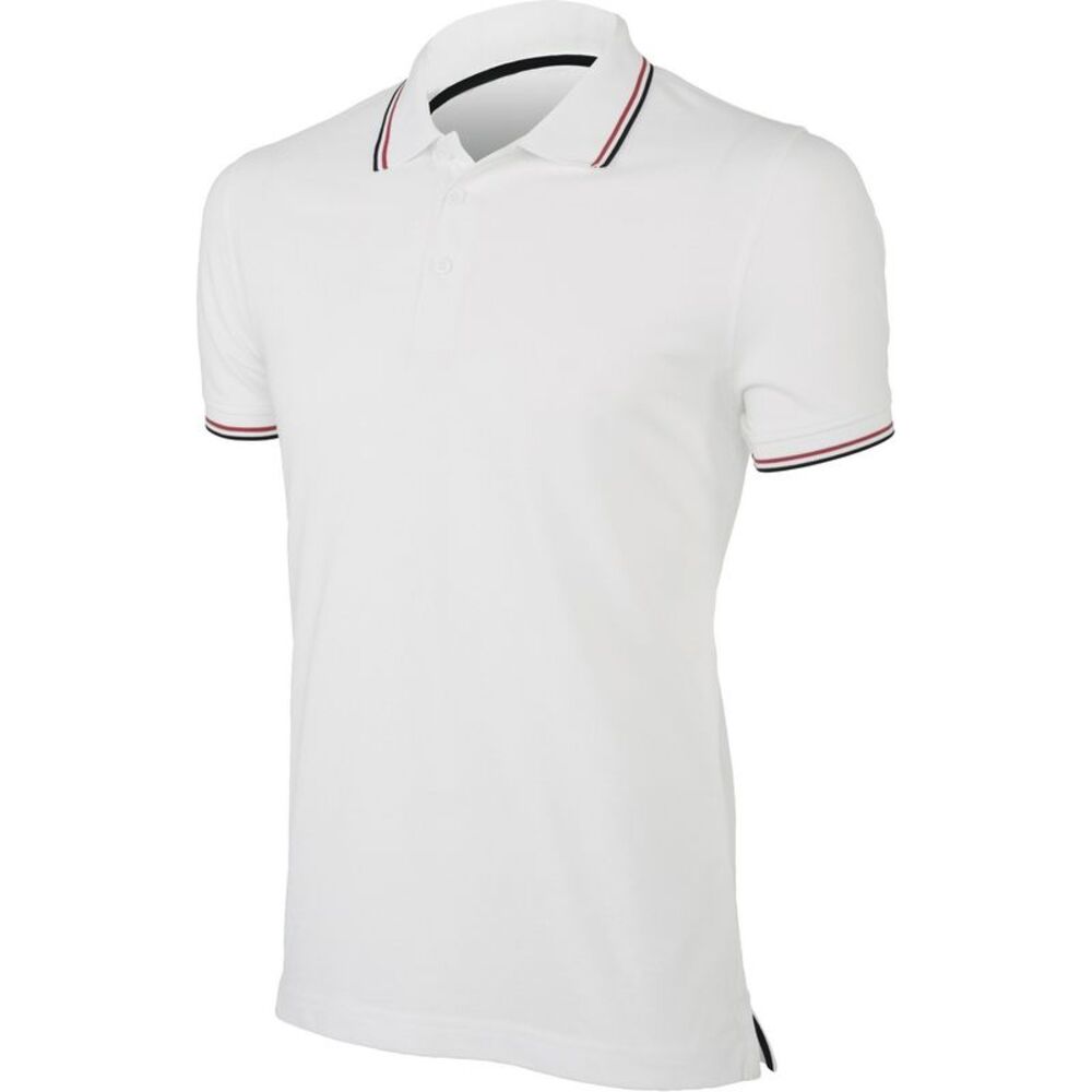 Kariban Mens Contrast Polo Shirt / White
